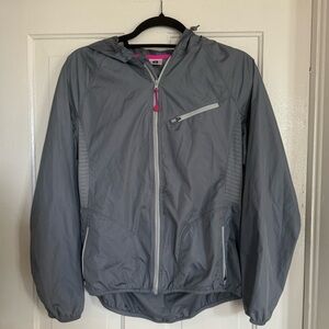 Layer 8 Women's Fitted Rain Coat grey small